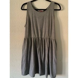 Gray H&M Fit & Flare Dress WITH POCKETS